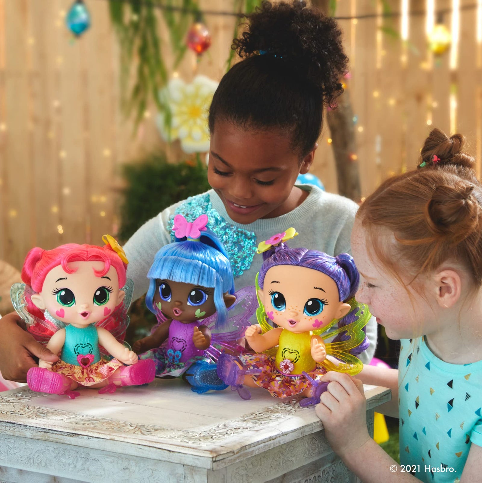 Baby Alive Glo Pixies Doll, Sammie Shimmer, Interactive 10.5-inch Pixie Doll Toy for Kids 3 and Up, 20 Sounds, Glows with Pretend Feeding