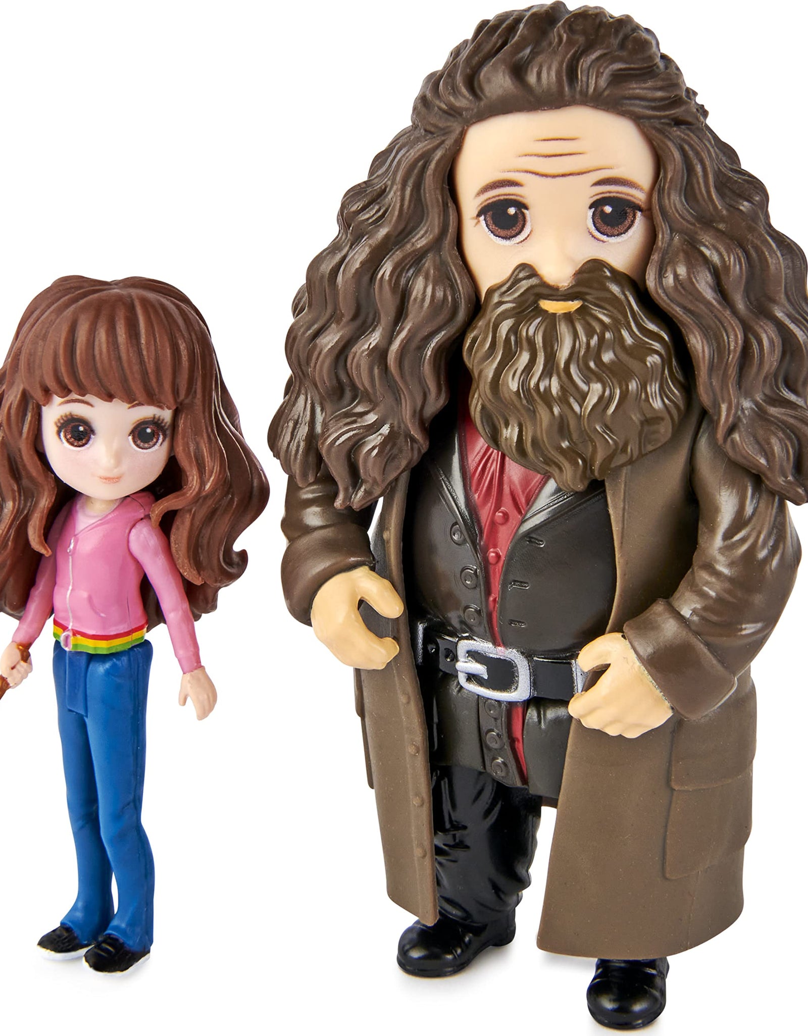 Wizarding World Harry Potter, Magical Minis Hermione and Rubeus Hagrid Friendship Set with Creature, Kids Toys for Ages 5 and up