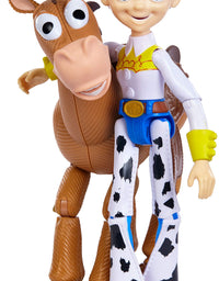 Disney and Pixar Toy Story Jessie and Bullseye 2-Pack Character Figures in True to Movie Scale, Posable with Signature Expressions for Storytelling and Adventure Play, Child's Gift Ages 3 and Up
