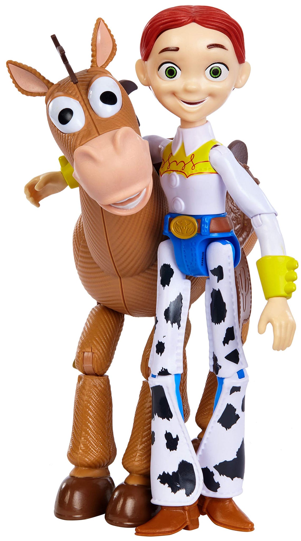 Disney and Pixar Toy Story Jessie and Bullseye 2-Pack Character Figures in True to Movie Scale, Posable with Signature Expressions for Storytelling and Adventure Play, Child's Gift Ages 3 and Up