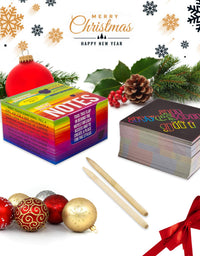 Purple Ladybug Rainbow Scratch Off Art Mini Notes Set - Great Stocking Stuffers for Kids, Teens, & Adults - with 150 Scratch Papers + 2 Wooden Stylus - Cool Christmas Gift Idea, Fun Arts & Crafts Kit

