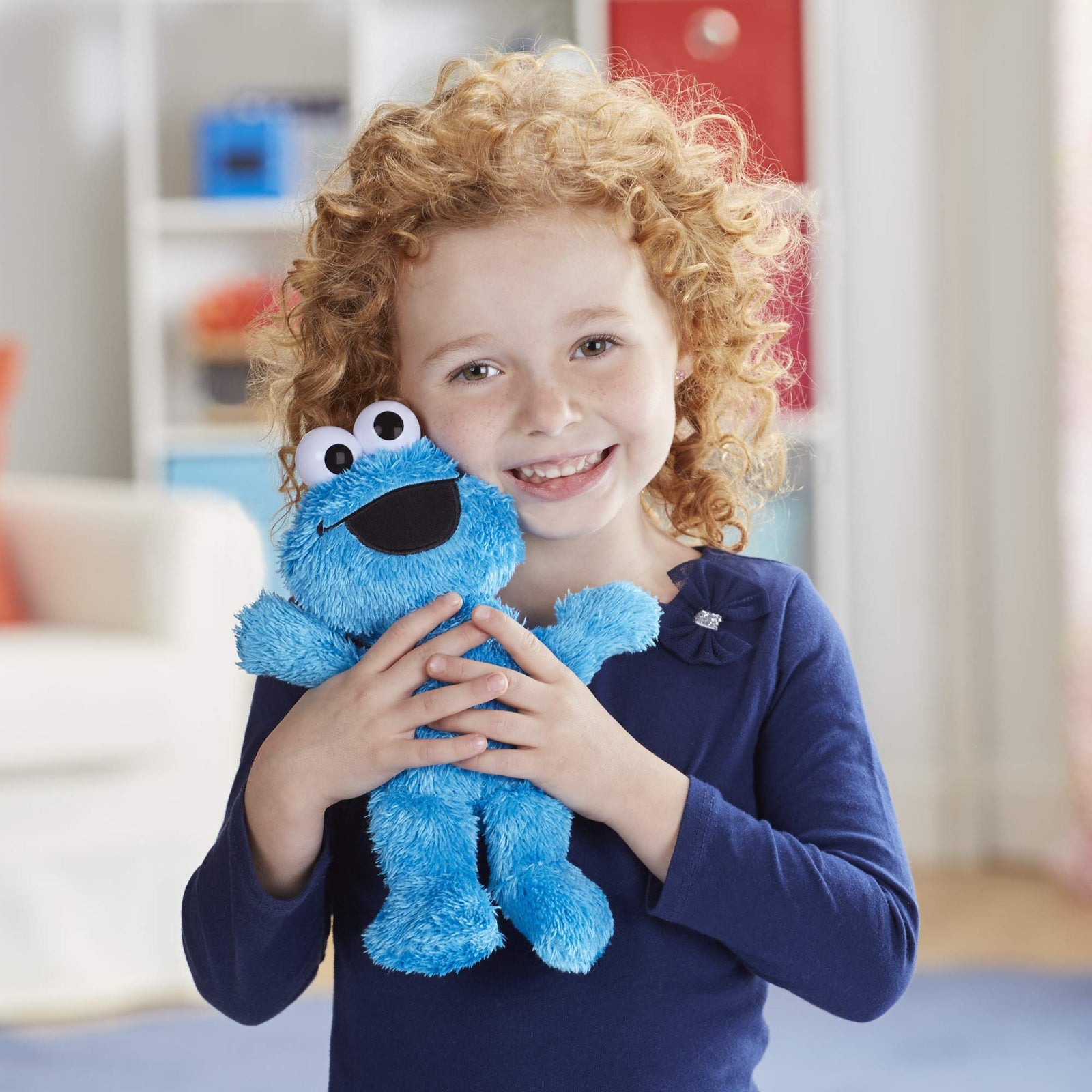 Sesame Street Little Laughs Tickle Me Cookie Monster, Talking, Laughing 10-Inch Plush Toy for Toddlers, Kids 12 Months and Up, 10 inches