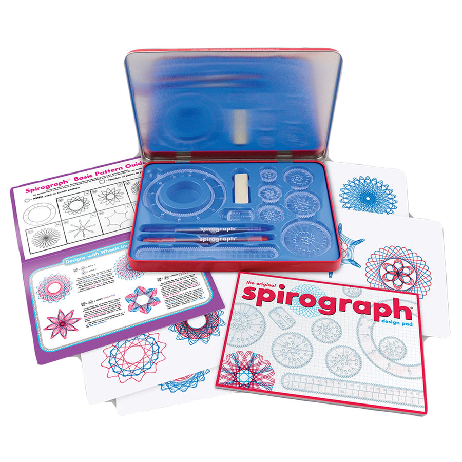Spirograph Design Set Tin -- Classic Gear Design Kit in a Collectors Tin -- for Ages 8+