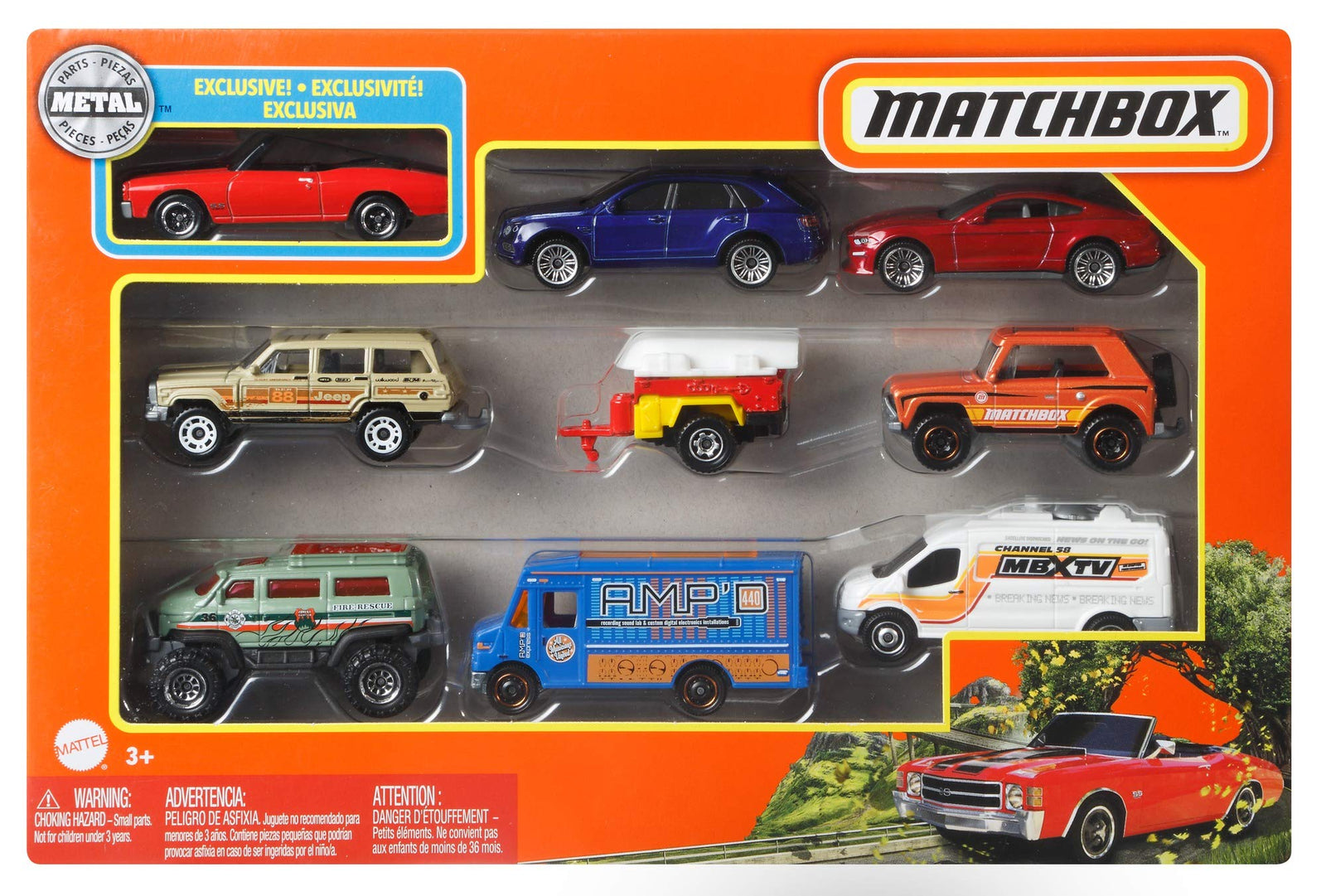 Matchbox 9-Car Gift Pack , Assorted (Styles May Vary)