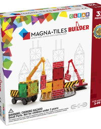 Magna-Tiles Builder Set, The Original Magnetic Building Tiles for Creative Open-Ended Play, Educational Toys for Children Ages 3 Years + (32 Pieces)

