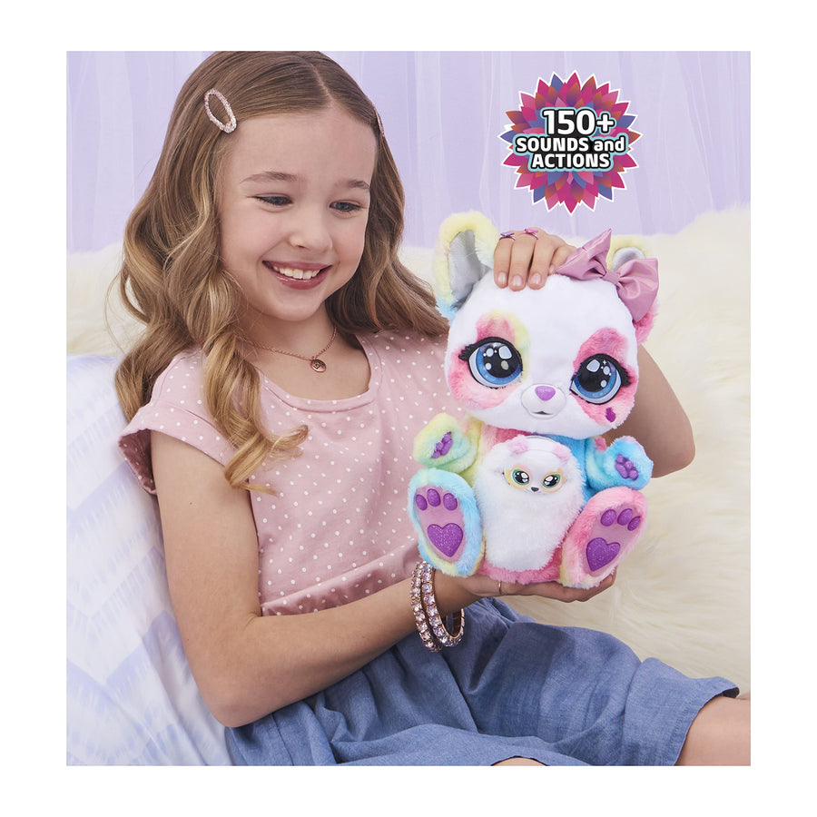 Peek-A-Roo, Interactive Rainbow Plush Toy and Baby with Bonus Bows, Over 150 Sounds & Actions (Amazon Exclusive), Kids Toys for Girls Ages 5 and up