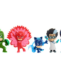 PJ Masks Just Play Collectible 5-Piece Figure Set,Catboy, Owlette, Gekko, Romeo, and Night Ninja
