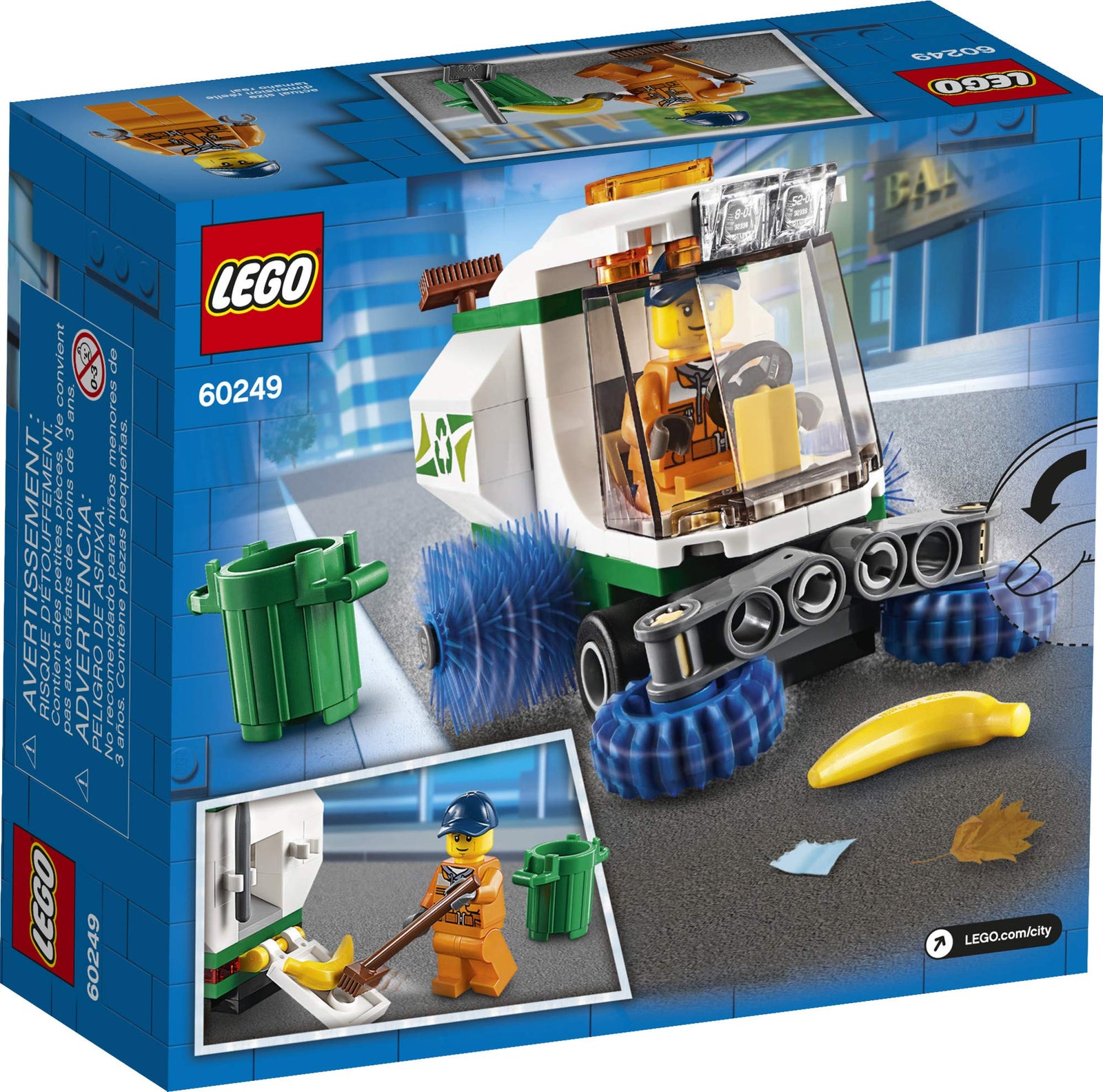 LEGO City Street Sweeper 60249 Construction Toy, Cool Building Toy for Kids (89 Pieces)
