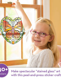 Melissa & Doug Stained Glass Made Easy Activity Kit: Butterfly - 140+ Stickers

