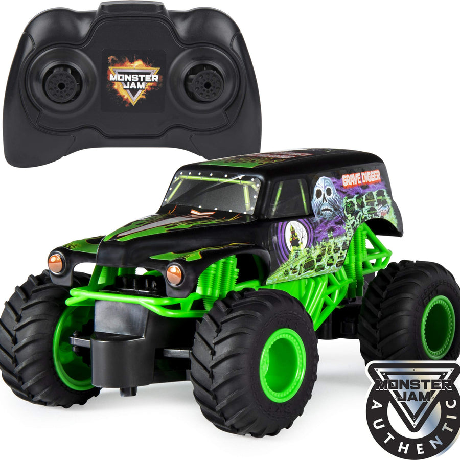 Monster Jam , Official Grave Digger Remote Control Monster Truck Toy, 1:24 Scale, 2.4 GHz, for Ages 4 and Up