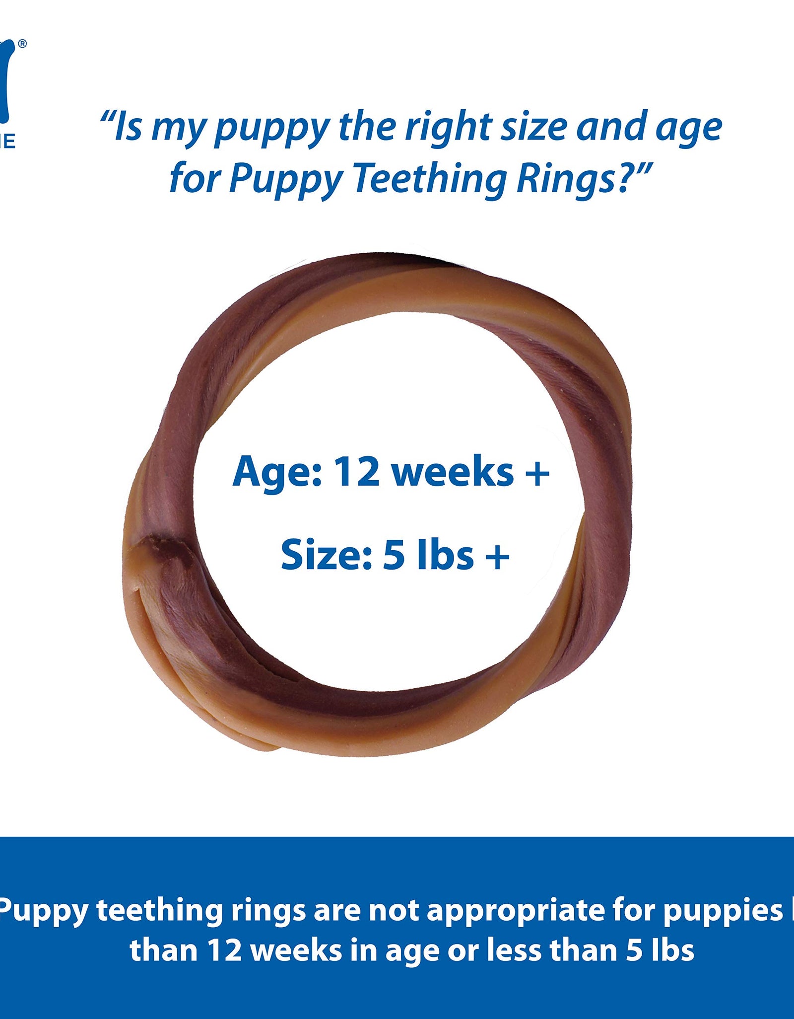 N-Bone 3-Rings Puppy Teething Ring, Chicken Flavor