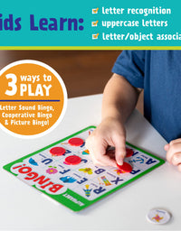 Peaceable Kingdom Alphabet Bingo! Letter Learning Board Game for Kids
