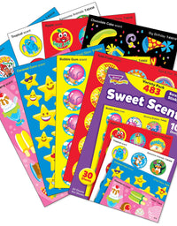 TREND ENTERPRISES, INC. Sweet Scents Variety Pack of Scratch 'n Sniff Stickers, 480 Count, Multi (T-83901)
