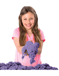 Kinetic Sand, Sandbox Playset with 1lb of Purple and 3 Molds, for Ages 3 and up
