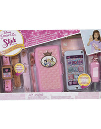 Disney Princess Style Collection Role Play Set with Toy Smartphone and Watch for Girls [Amazon Exclusive]
