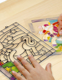 Melissa & Doug Stained Glass Made Easy Craft Kit - Unicorn
