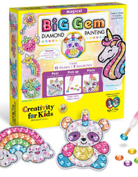 Creativity for Kids Big Gem Diamond Painting Kit - Create Your Own Magical Stickers and Suncatchers - Diamond Art for Kids
