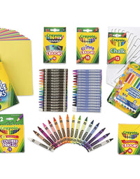 Crayola Super Art Coloring Kit, Craft Supplies for Kids, Tub Colors Vary, 100+ Pcs, Gift for Kids
