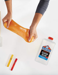 Elmer's Clear Liquid School Glue, Slime Glue, & Craft Glue | Large 32 Ounces for School Supplies & Slime Supplies | Washable Glue
