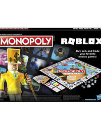 Hasbro Gaming Monopoly: Roblox 2022 Edition Game, Monopoly Board Game Collect and Trade Popular Roblox Experiences
