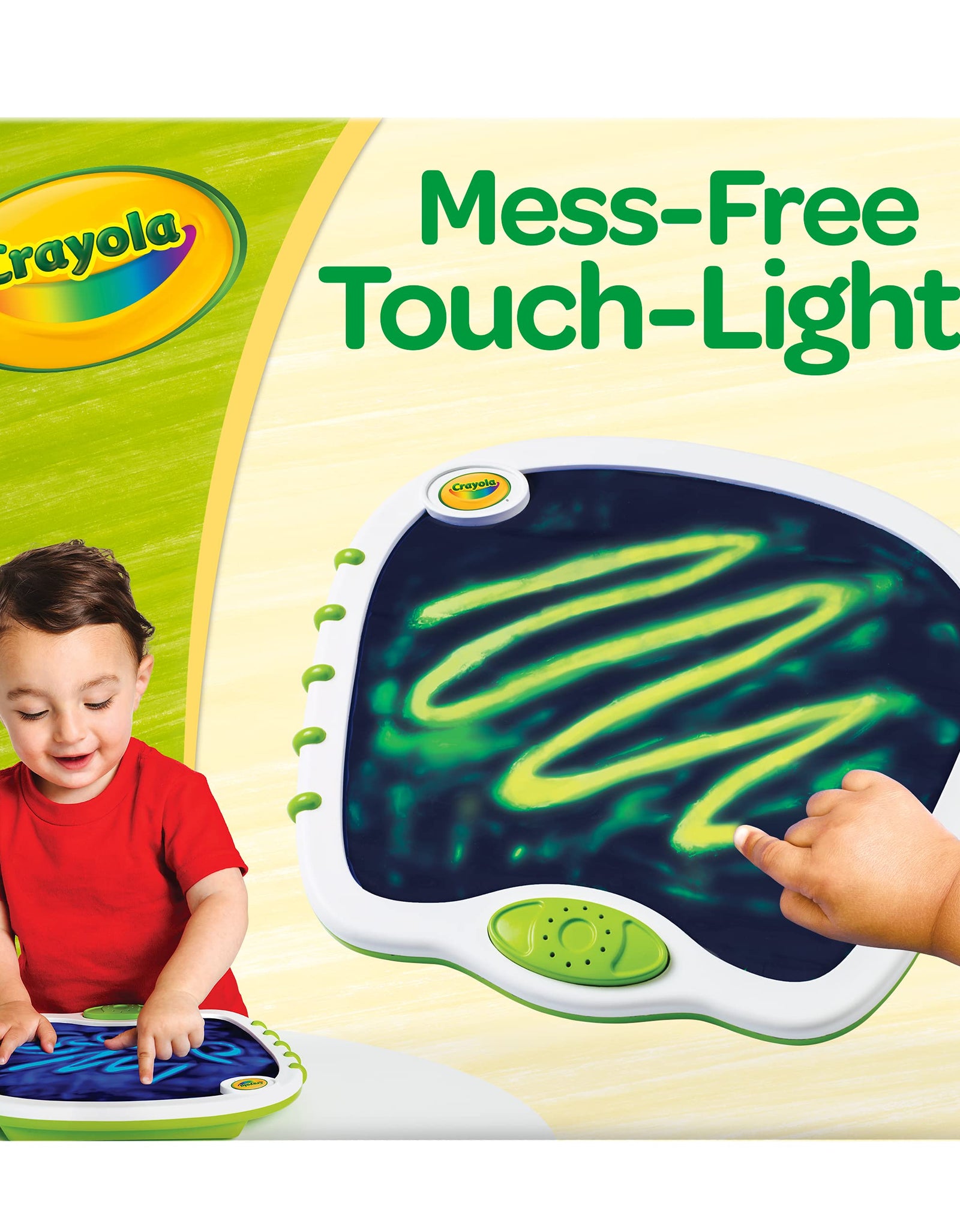 My First Crayola Touch Lights, Musical Doodle Board, Toddler Toy, Gift, White, Green