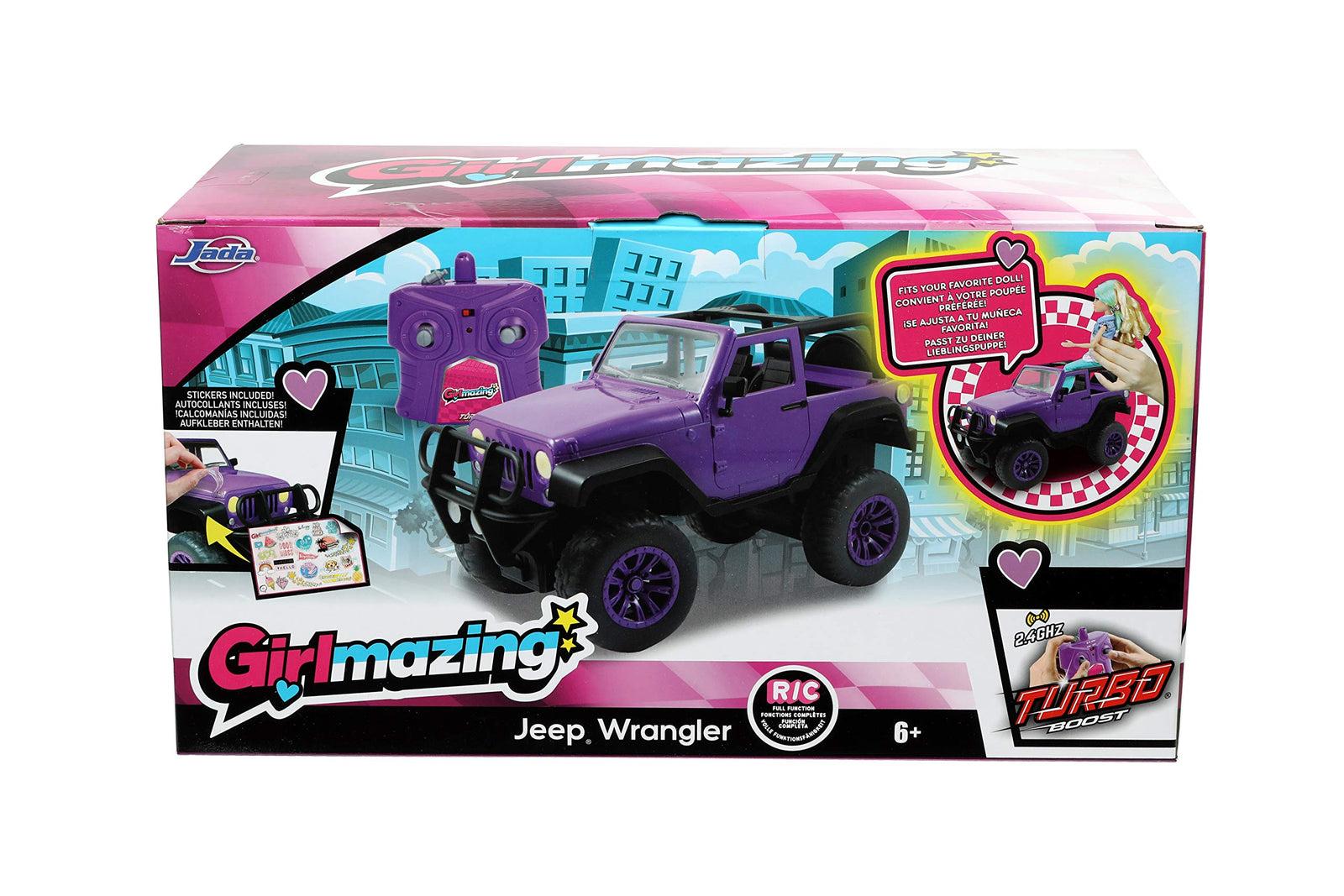 Jada Toys GIRLMAZING Big Foot Jeep R/C Vehicle (1:16 Scale), Purple