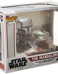 Funko Pop! Moment Star Wars: The Mandalorian - Mandalorian and The Child Vinyl Bobblehead
