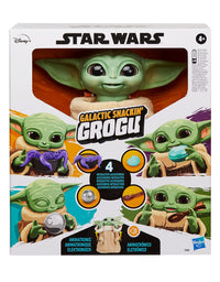 Star Wars Galactic Snackin’ Grogu 9.25-Inch-Tall Animatronic Toy with Over 40 Sound and Motion Combinations and Interactive Accessories,F2849
