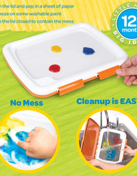 Crayola Washable Finger Paint Station, Less Mess Finger Paints for Toddlers, Kids Gift, 2 ounces
