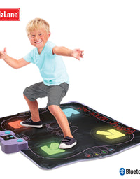 Kidzlane Dance Mat | Light Up Dance Pad with Wireless Bluetooth/AUX or Built in Music | Dance Game with 4 Game Modes | Gift Toy for Girls & Boys Ages 6 7 8 Years Old +
