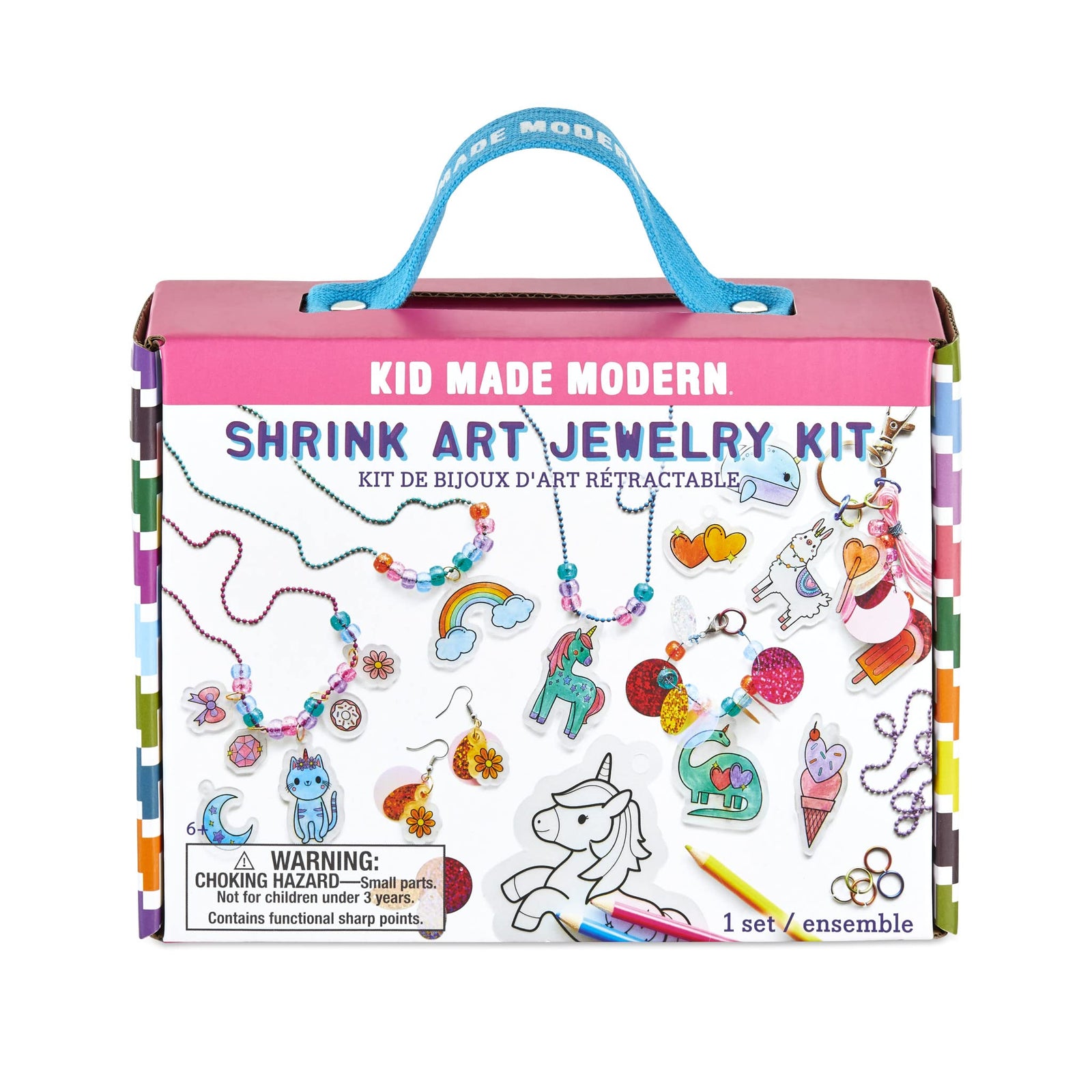 Jewelry Making Kit for Kids - Kid Made Modern Shrink Art Jewelry Kit - Jewelry Craft Kit for Kids