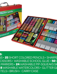 Crayola Masterworks Art Case, Over 200 Piece, Gift for Kids, Age 4, 5, 6, 7
