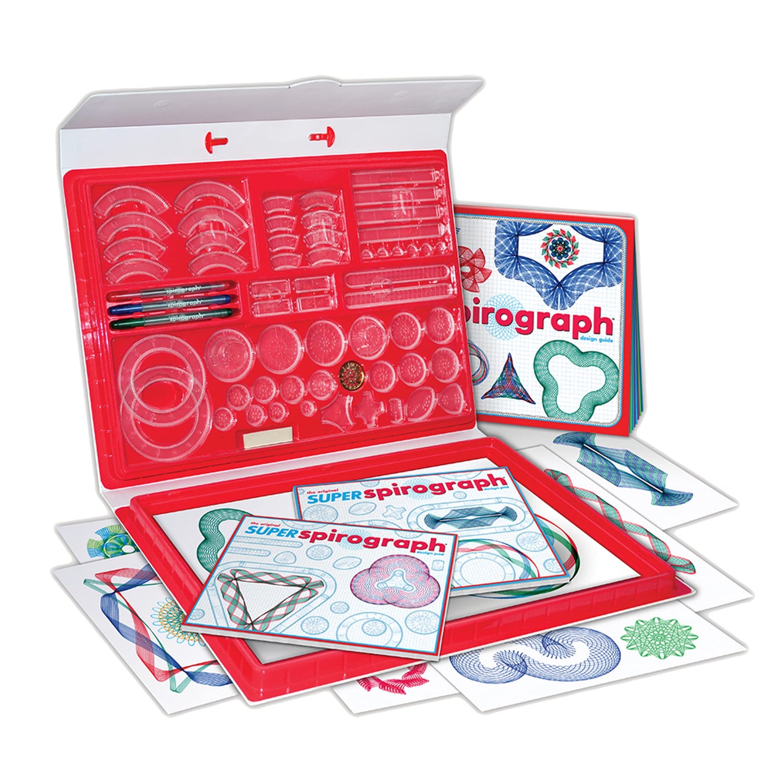 Super Spirograph Design Set-- 50th Anniversary Edition with Twice as Many Gears -- For Ages 8+