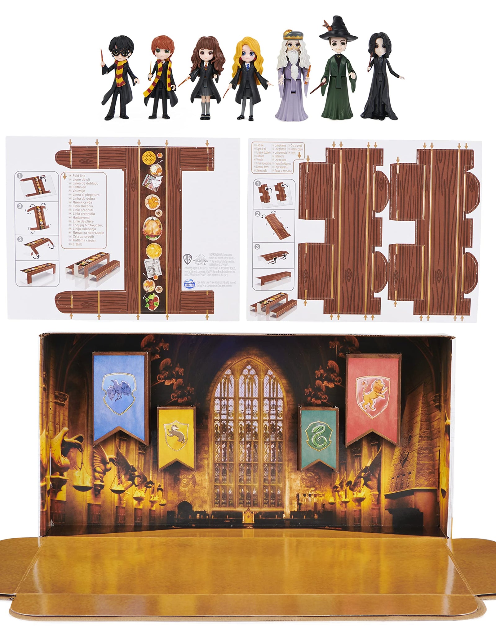 Wizarding World Harry Potter, Magical Minis Collector Set with 7 Collectible 3-inch Toy Figures, Kids Toys for Ages 5 and up