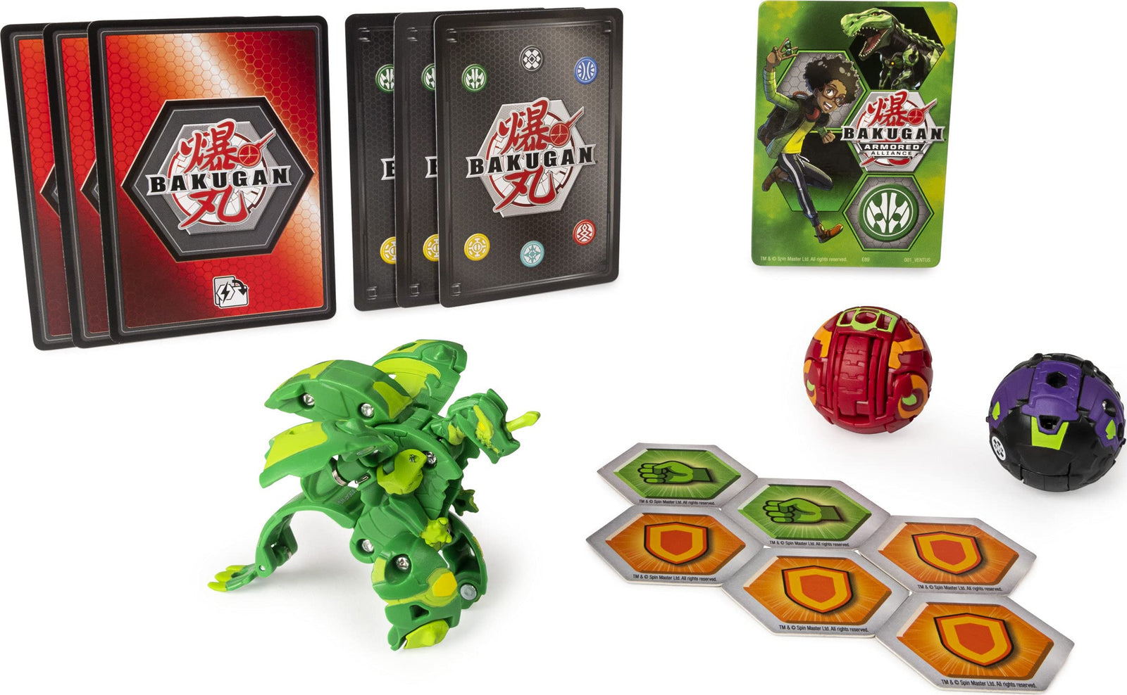 Bakugan Starter Pack 3-Pack, Fenneca Ultra, Geogan Rising Collectible Action Figures, Kids Toys for Boys