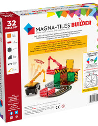 Magna-Tiles Builder Set, The Original Magnetic Building Tiles for Creative Open-Ended Play, Educational Toys for Children Ages 3 Years + (32 Pieces)
