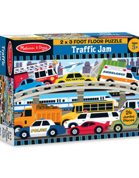 Melissa & Doug Traffic Jam Jumbo Jigsaw Floor Puzzle (24 pcs, 2 x 3 feet long)
