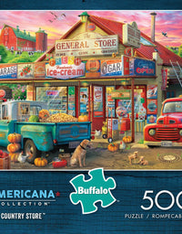 Buffalo Games - Country Store - 500 Piece Jigsaw Puzzle Multicolor, 21.25"L X 15"W
