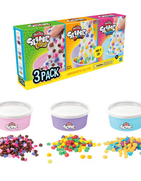 Play-Doh Slime Cereal Themed Bundle of 3 Varieties for Kids 3 Years and Up, Milky-Colored Non-Toxic Slime Compound with Mix-in Bits, 4.5-Ounce Cans
