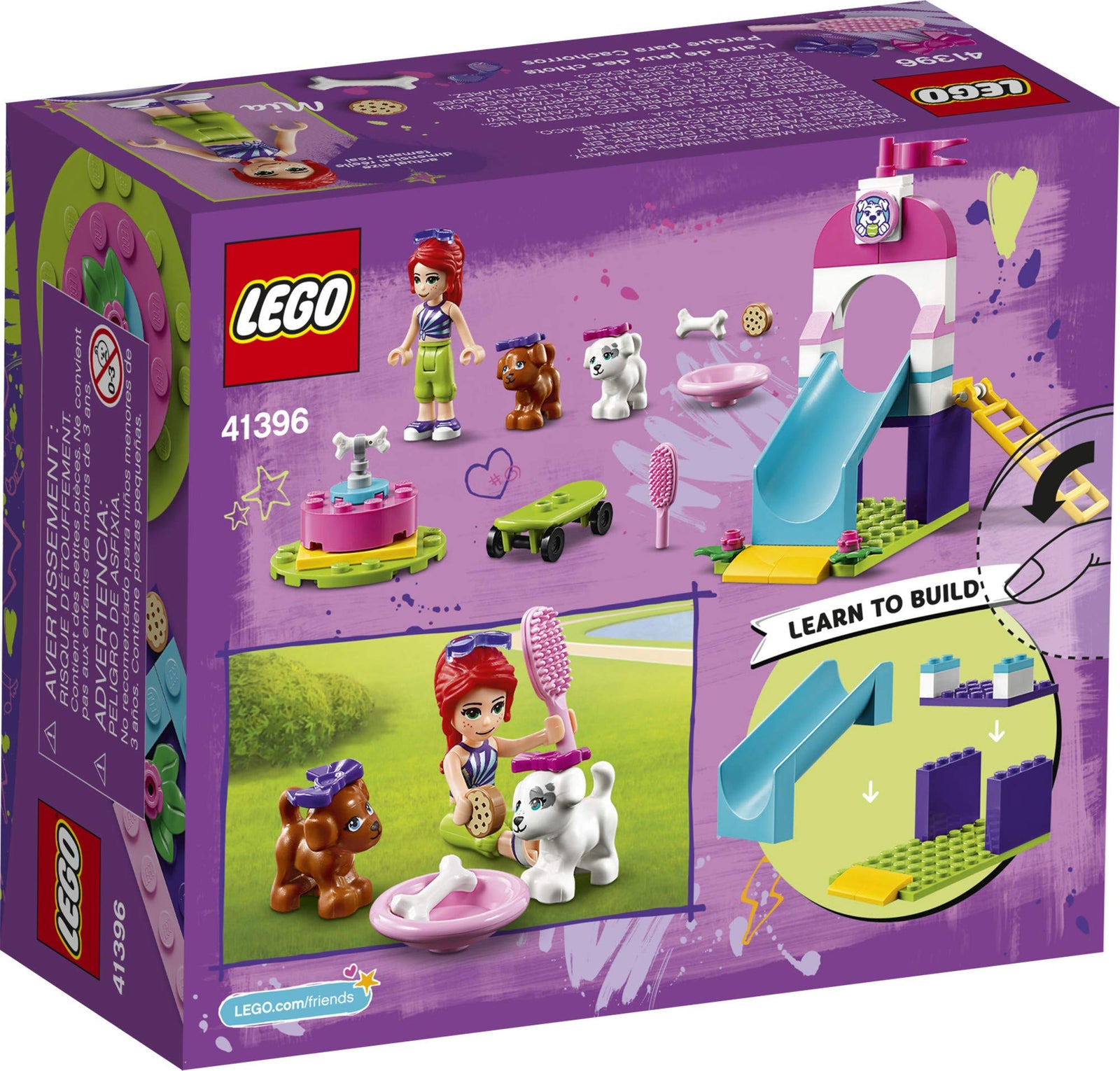 LEGO Friends Puppy Playground 41396 Starter Building Kit; Best Animal Toy Featuring Friends Character Mia (57 Pieces)