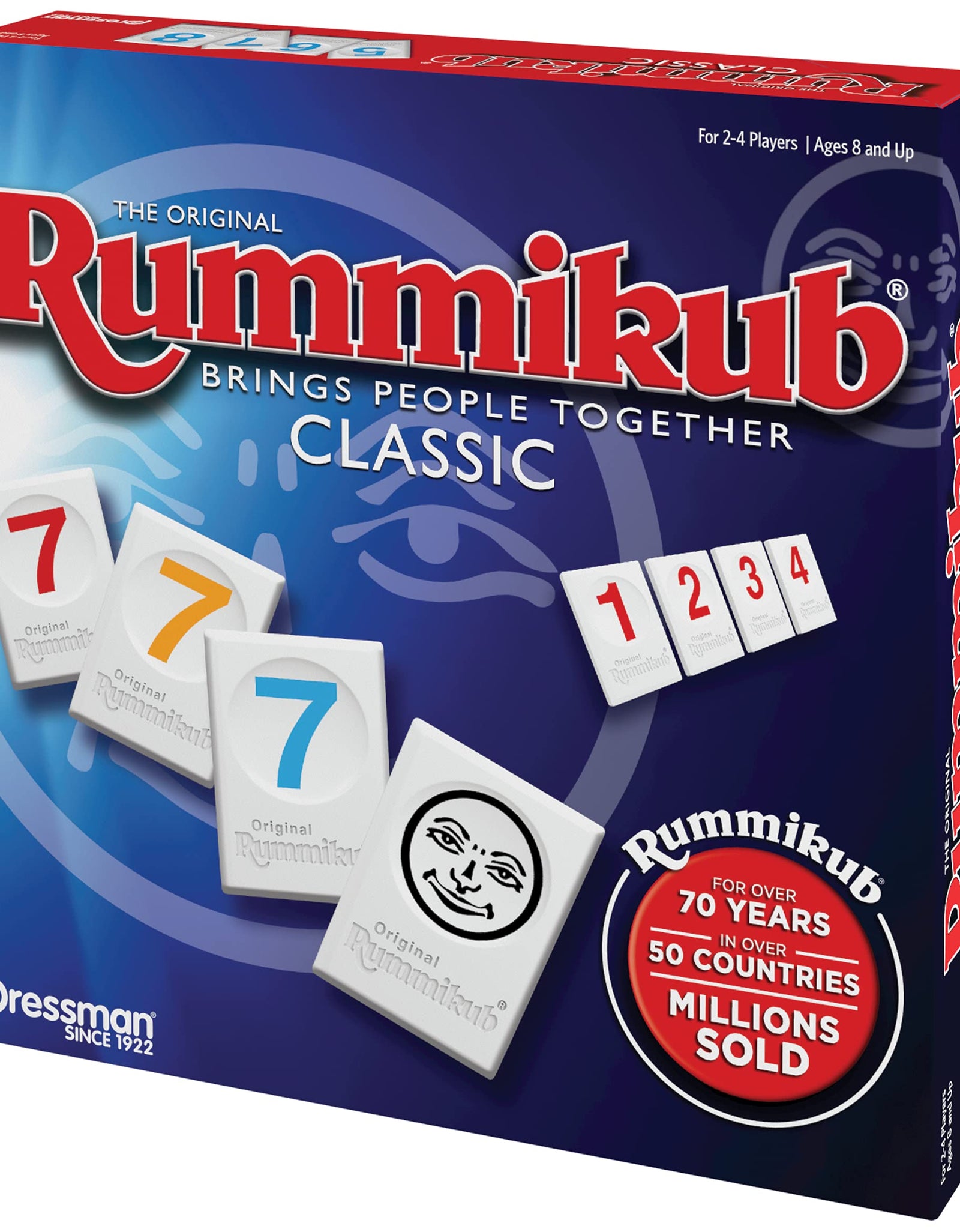 Rummikub by Pressman - Classic Edition - The Original Rummy Tile Game, Blue