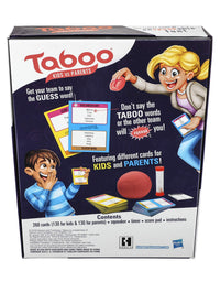 Taboo Kids vs. Parents Family Board Game Ages 8 and Up, Brown
