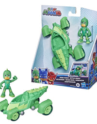 PJ Masks Gekko-Mobile Preschool Toy, Gekko Car with Gekko Action Figure for Kids Ages 3 and Up
