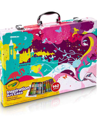 Crayola Inspiration Art Case in Pink, Gifts for Kids Age 5+, 140 Count

