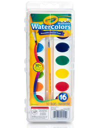 Crayola Washable Watercolors, 16 Count, 4 Ounces
