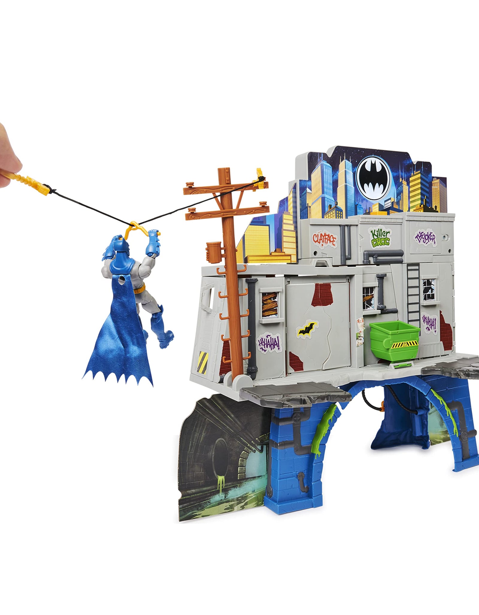 DC Comics Batman 3-in-1 Batcave Playset with Exclusive 4-inch Batman Action Figure and Battle Armor