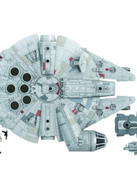 Star Wars Mission Fleet Han Solo Millennium Falcon 2.5-Inch-Scale Figure and Vehicle, Toys for Kids Ages 4 and Up

