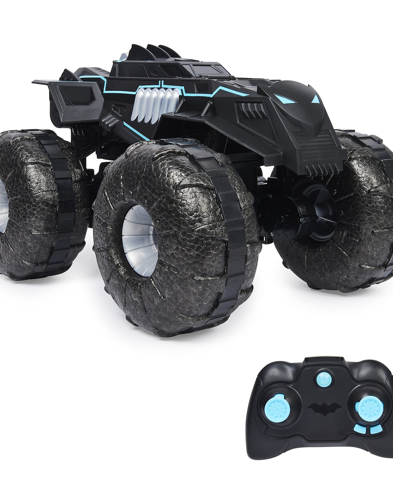 DC Comics Batman, All-Terrain Batmobile Remote Control Vehicle, Water-Resistant Batman Toys for Boys Aged 4 and Up