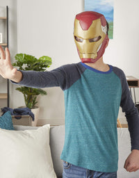 Avengers Marvel Iron Man Flip FX Mask with Flip-Activated Light Effects for Costume and Role-Play Dress Up Brown/a
