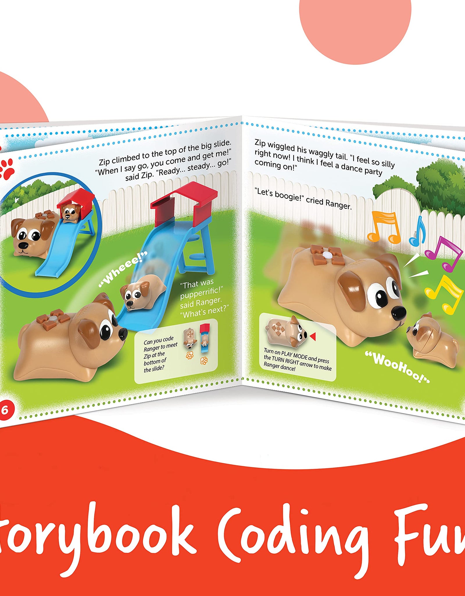 Learning Resources Coding Critters Ranger & Zip, Screen-Free Early Coding Toy For Kids, Interactive STEM Coding Pet, 22 Piece Set, Ages 4+